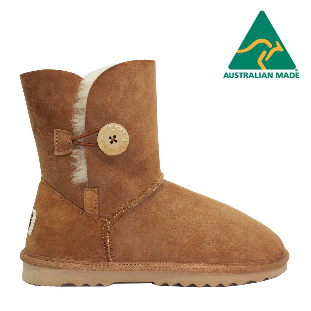 BONDI UGG - Australian Made Short Button Sheepskin Boots