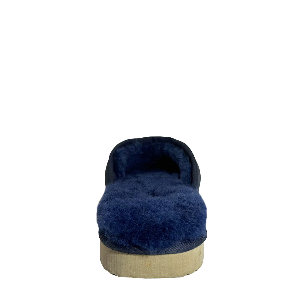 BONDI UGG Australian Made Classic Sheepskin Scuff - Navy