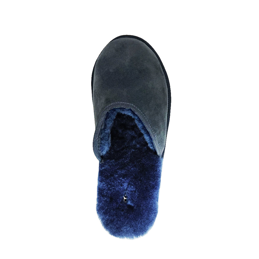 BONDI UGG Australian Made Classic Sheepskin Scuff - Navy