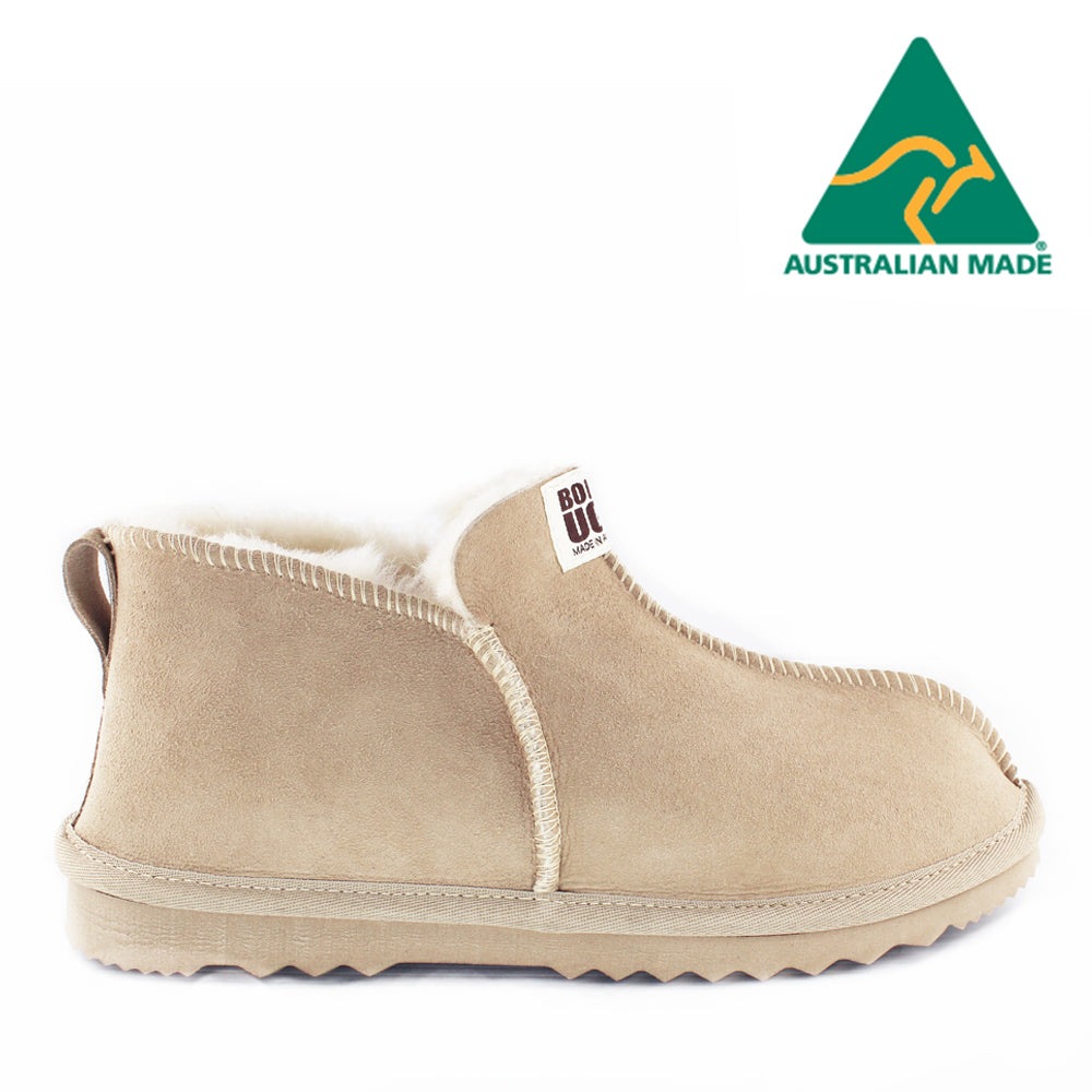 BONDI UGG Australian Made Mens Natural Sheepskin Slipper Boot