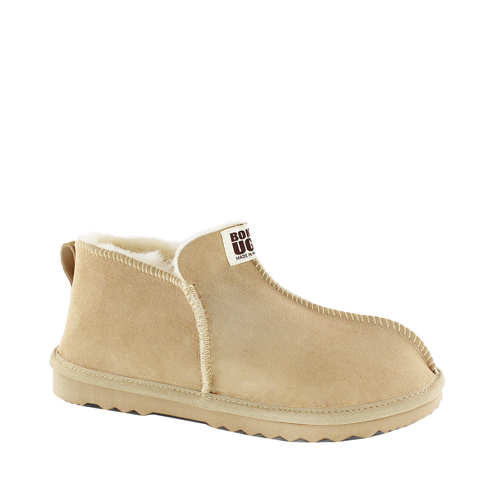 BONDI UGG Australian Made Men's Natural Sheepskin Slipper Boot - Sand