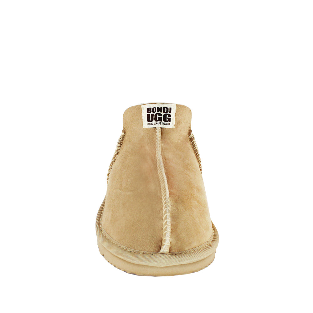 BONDI UGG Australian Made Men's Natural Sheepskin Slipper Boot - Sand