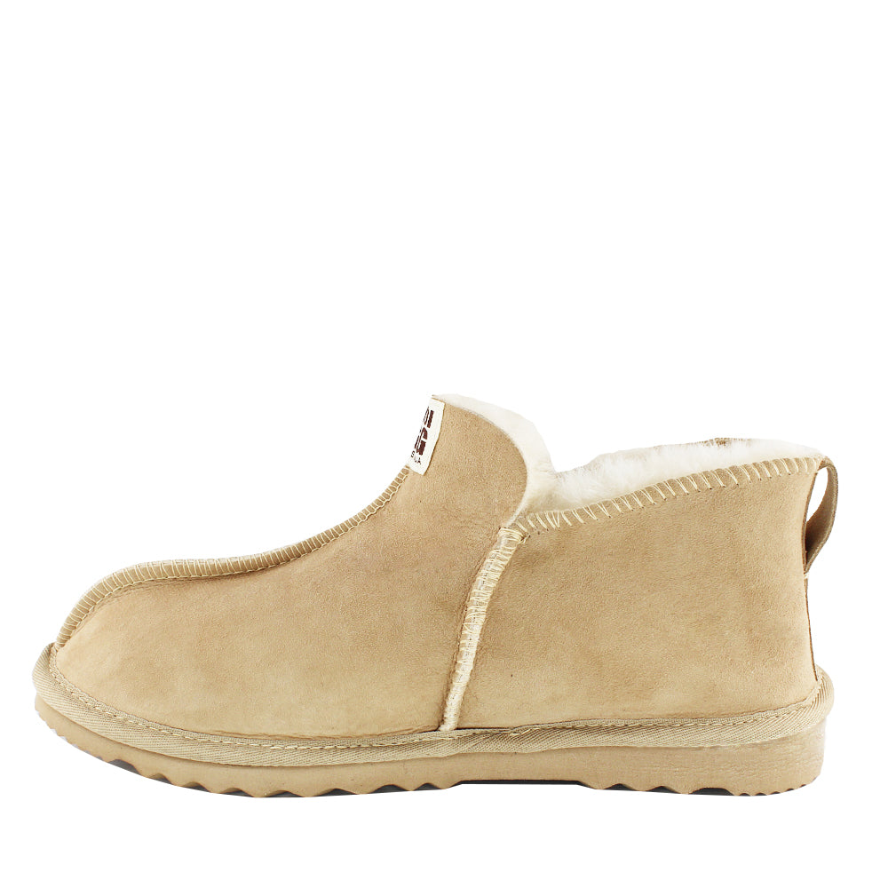 BONDI UGG Australian Made Men's Natural Sheepskin Slipper Boot - Sand