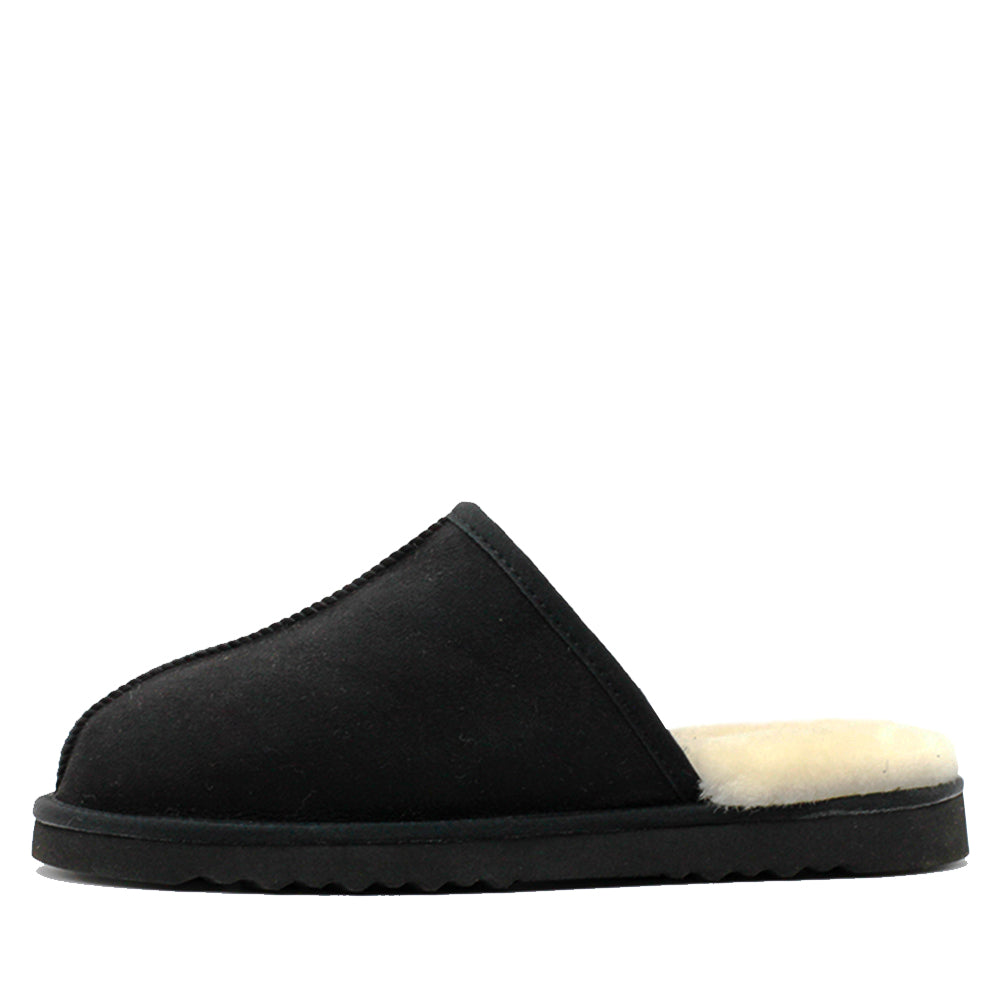 WARATAH UGG® Australian Made Premium Sheepskin Mens Scuff - Black