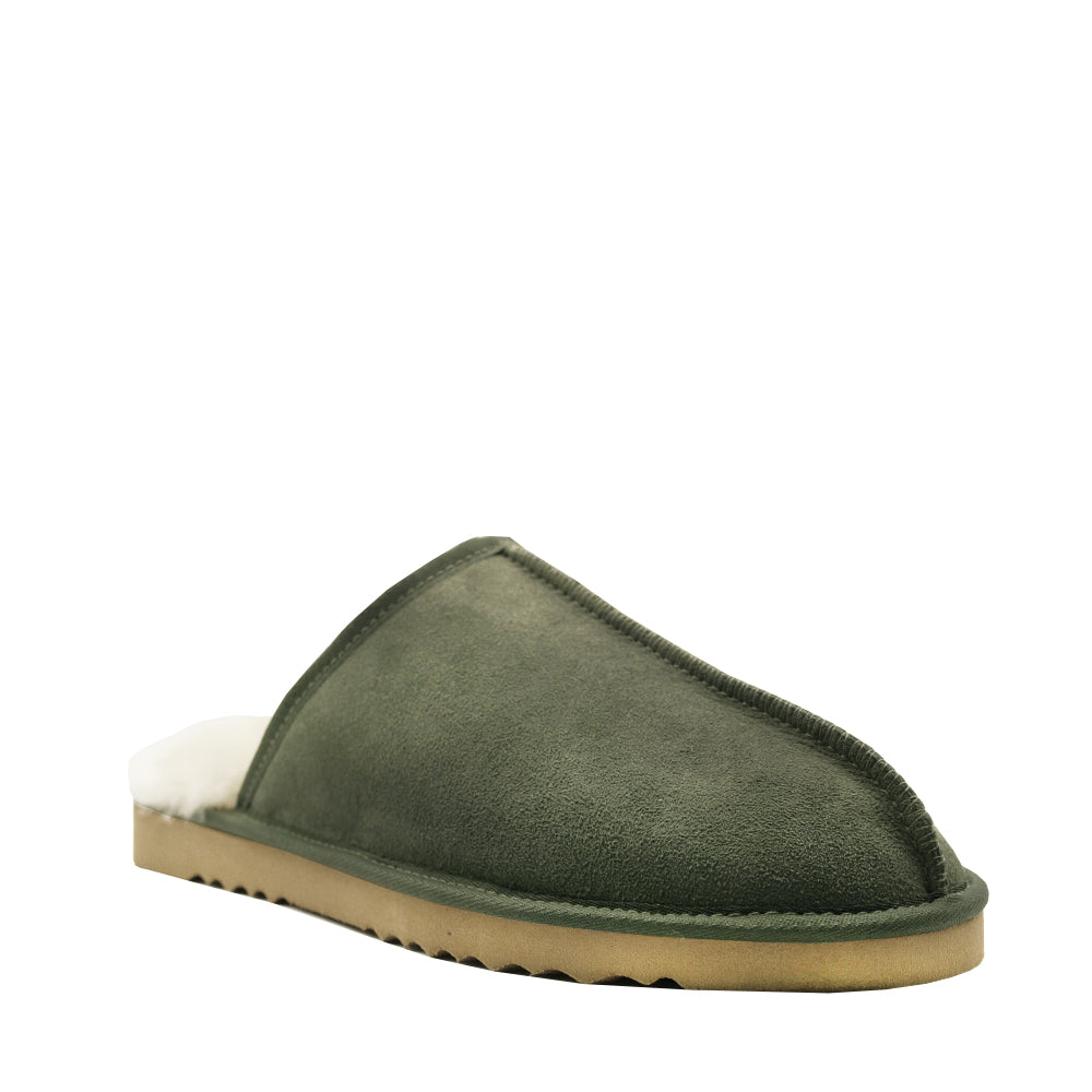WARATAH UGG® Australian Made Premium Sheepskin Mens Scuff - Sage