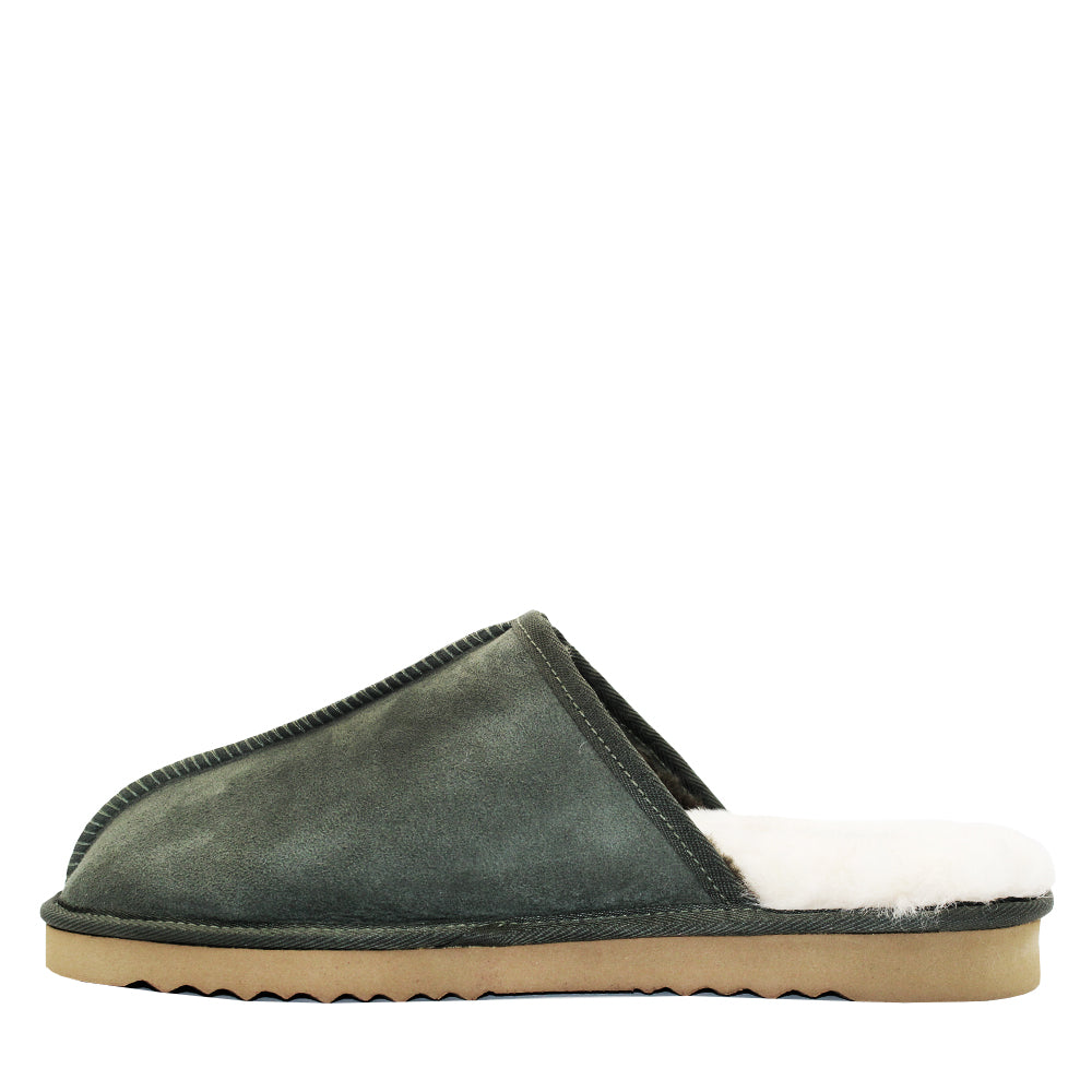 WARATAH UGG® Australian Made Premium Sheepskin Mens Scuff - Sage