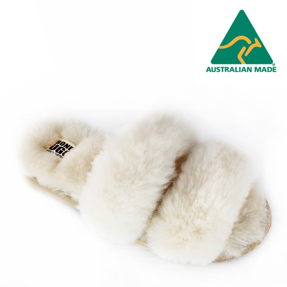 BONDI UGG Australian Made Sheepskin Coogee Twin Slides Bondi Ugg