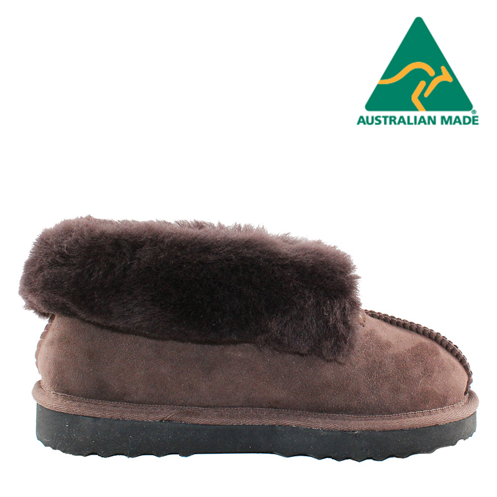 BONDI UGG Australian Made Wool Collar Sheepskin Slippers