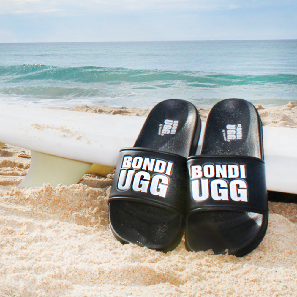 BONDI UGG - Mens Beach Slide - Black/White