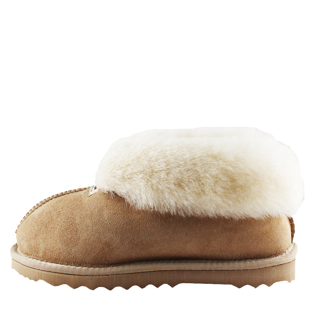 BONDI UGG Australian Made Wool Collar Sheepskin Slippers