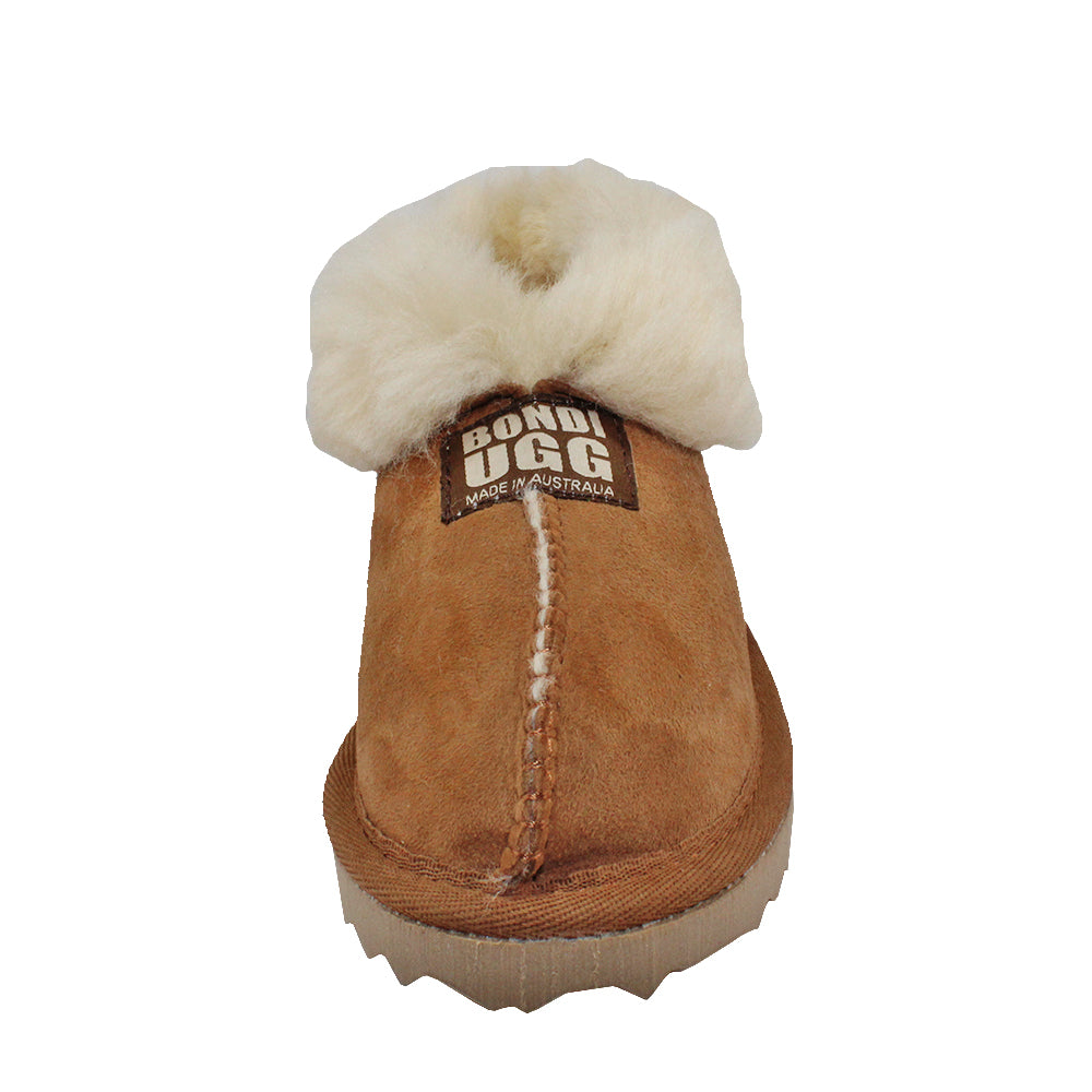 BONDI UGG - Australian Made KIDS Wool Collar Sheepskin Slippers