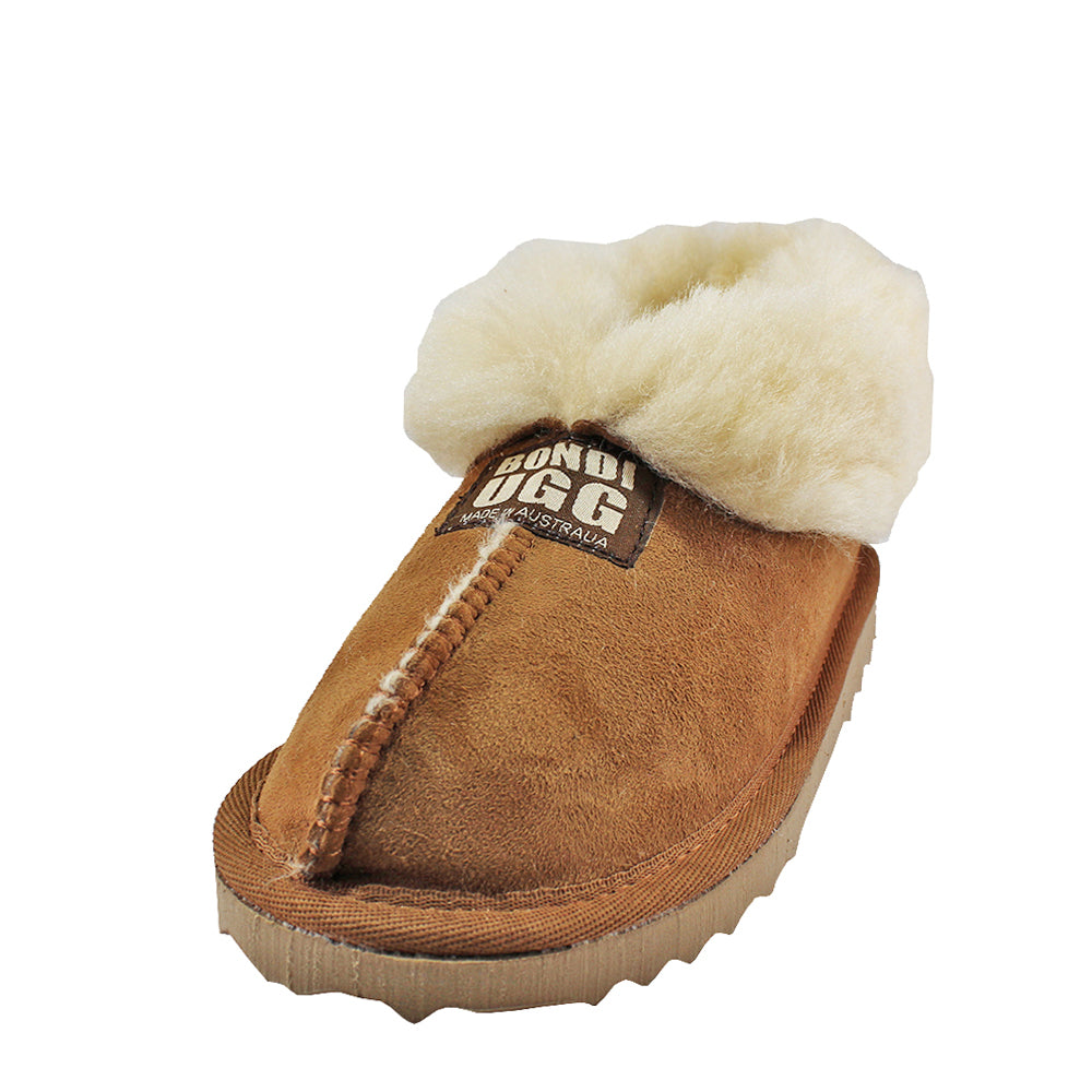 BONDI UGG - Australian Made KIDS Wool Collar Sheepskin Slippers