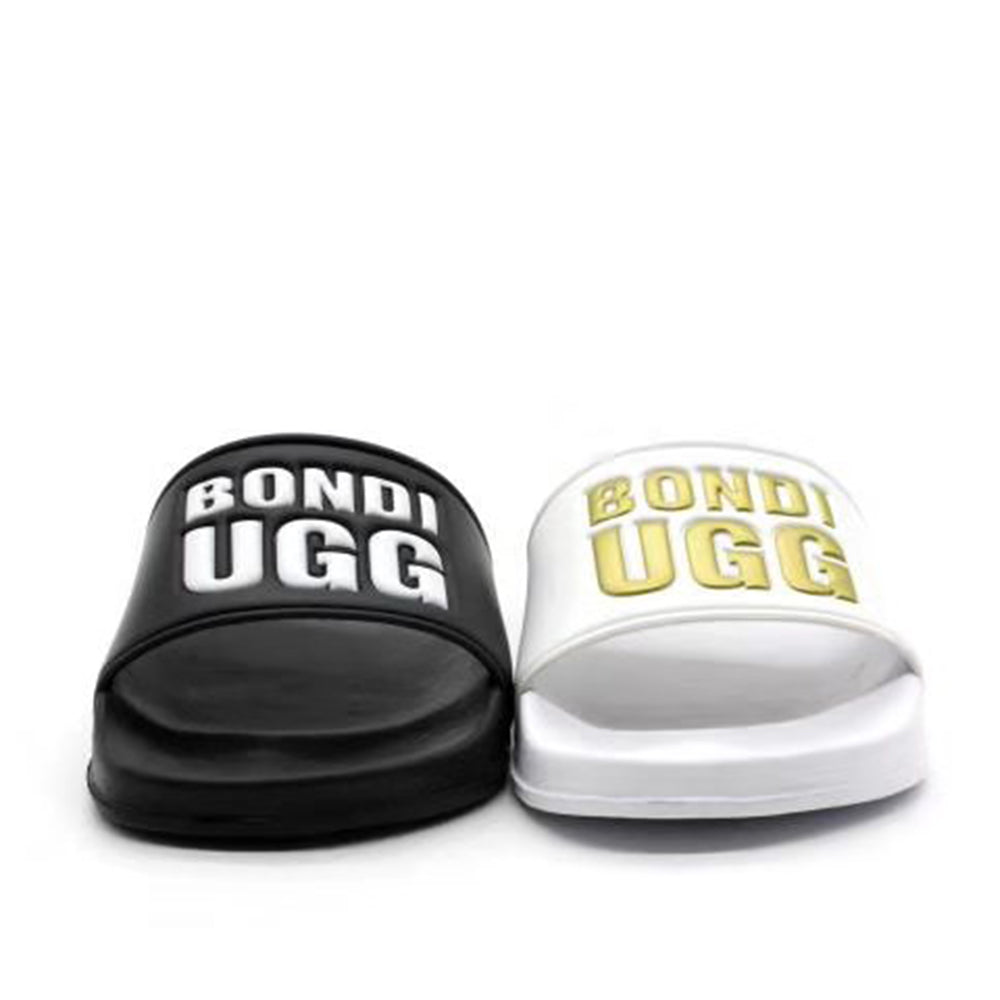 BONDI UGG - Womens Beach Slide - White/Gold