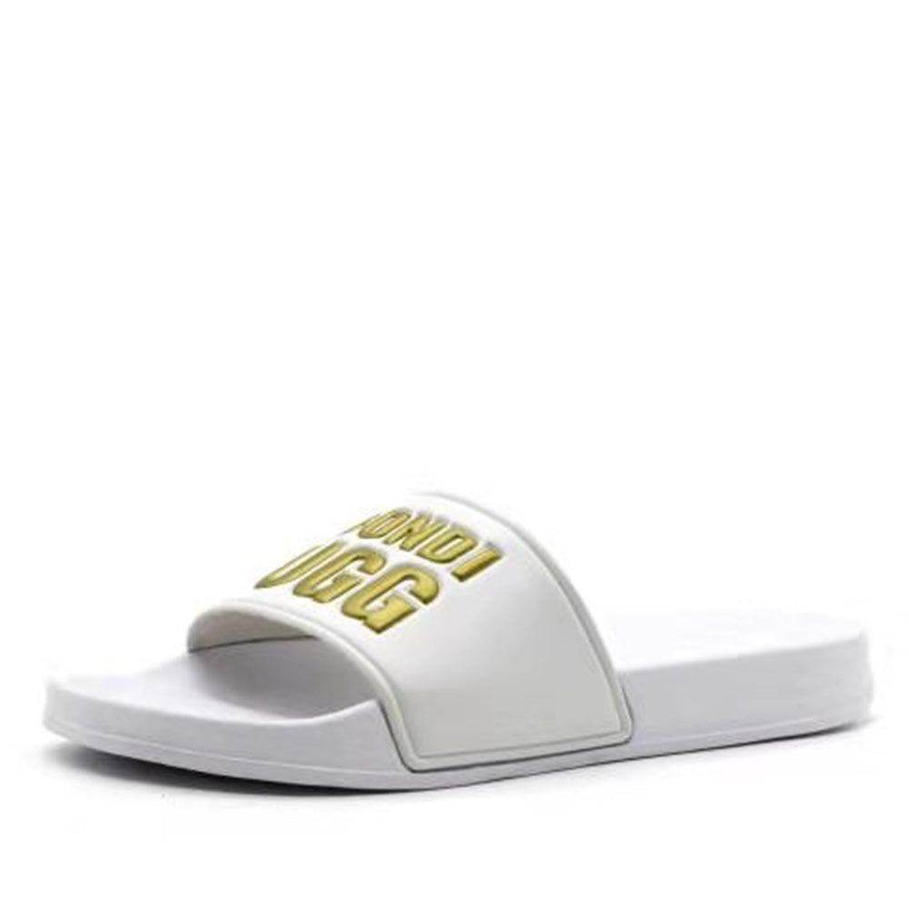 BONDI UGG - Womens Beach Slide - White/Gold