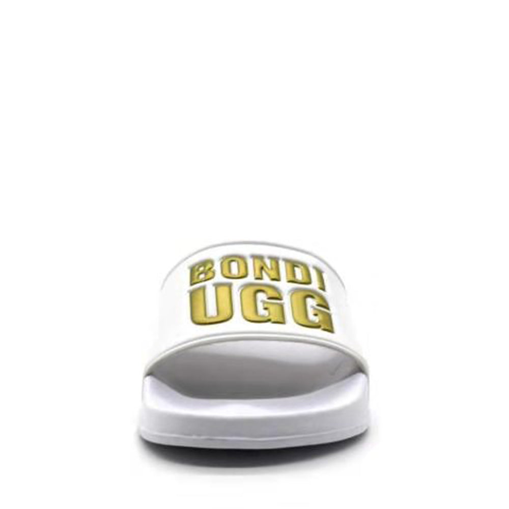 BONDI UGG - Womens Beach Slide - White/Gold