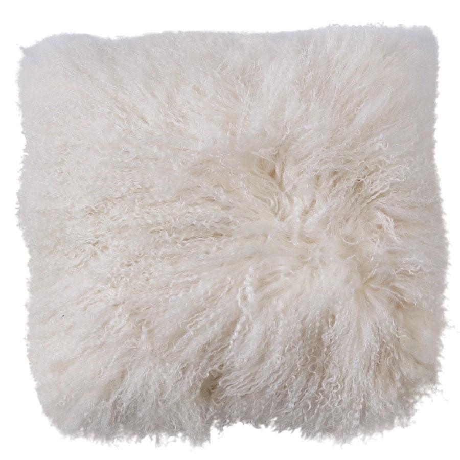 Mongolian Sheepskin Cushion White Bondi Ugg