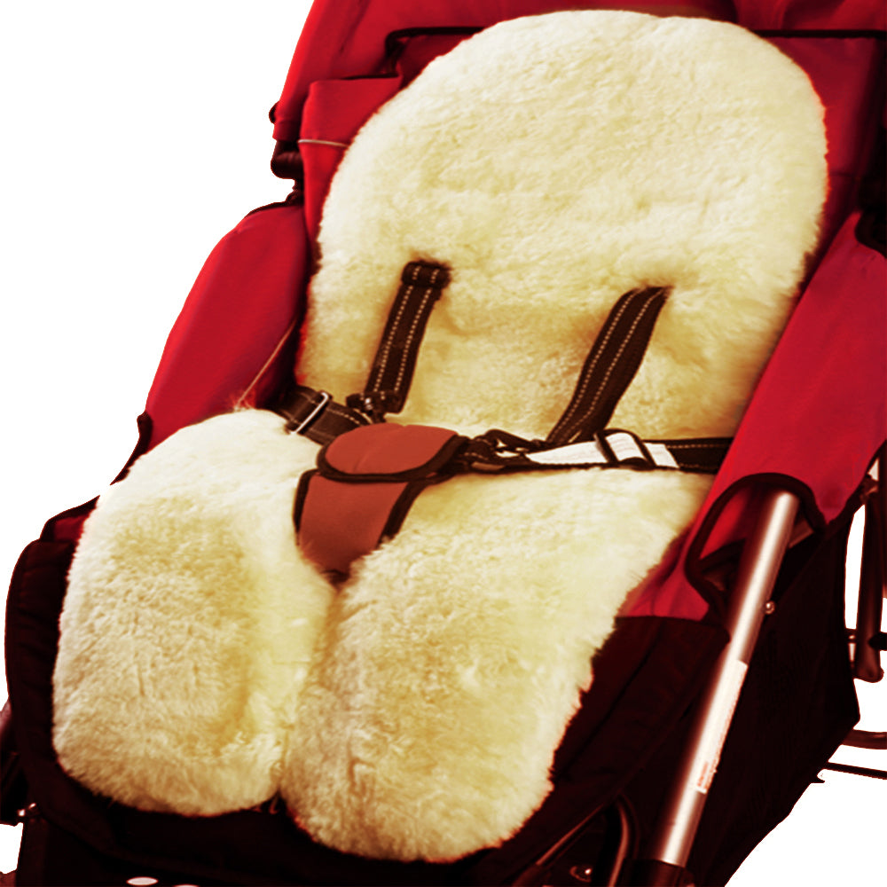 Cozy TravelerTM Shorn Lambskin  Stroller Rug - Cream