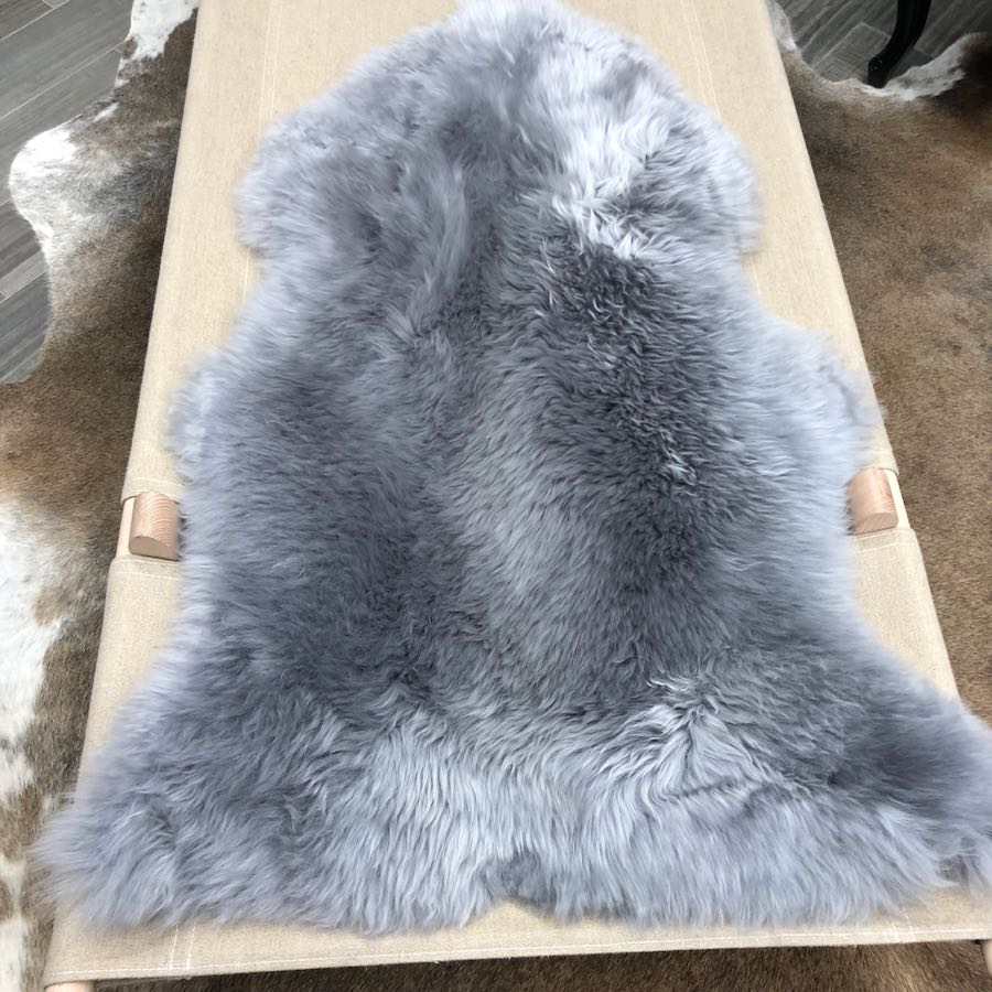 Merino Sheepskin Rug - Silver Grey